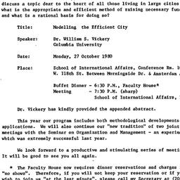 Announcements, 1980-10-08. ...