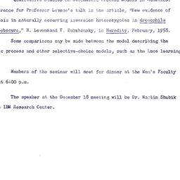 Announcements, 1961-11-27. ...