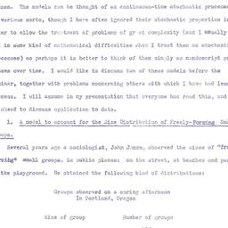 Speaker's notes, 1958-1...