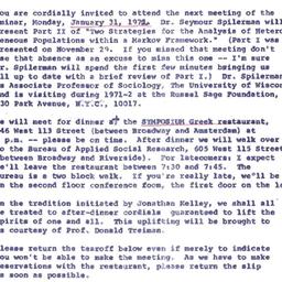 Announcements, 1972-01-31. ...