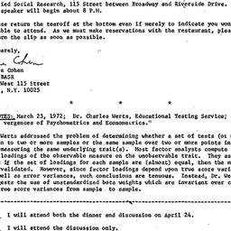 Announcements, 1972-04-24. ...