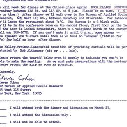 Announcements, 1972-03-23. ...