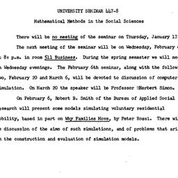 Announcements, 1963-01-14. ...
