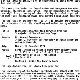 Announcements, 1979-11-26. ...