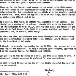 Announcements, 1980-04-15. ...