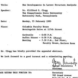 Announcements, 1980-02-08. ...