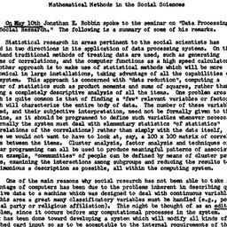 Minutes, 1961-05-10. Mathem...