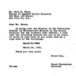 Correspondence, 1960-12-15....