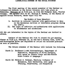 Announcements, 1961-02-15. ...