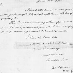 [Document, 1779 June 14]