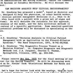Announcements, 1975-03-26. ...