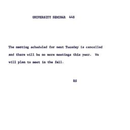 Announcements, 1968-03-05. ...