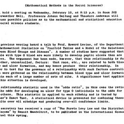 Minutes, 1960-01-13. Mathem...