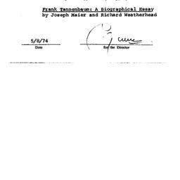 Correspondence, 1974-05-08....