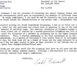 Correspondence, 1974-05-03....