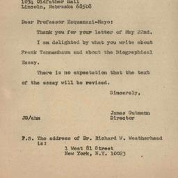 Correspondence, 1974-05-31....