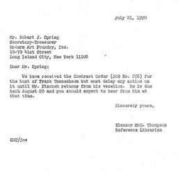 Correspondence, 1971-07-31....