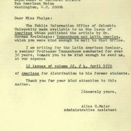 Correspondence, 1970-06-05....