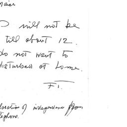 Correspondence, Frank Tanne...