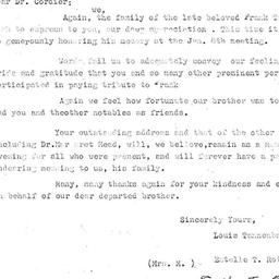 Correspondence, 1970-01-18....