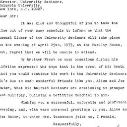 Correspondence, 1973-03-24....
