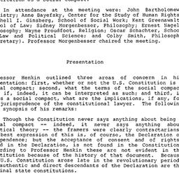 Minutes, 1985-02-20. The Th...