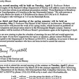 Announcements, 1996-03-06. ...