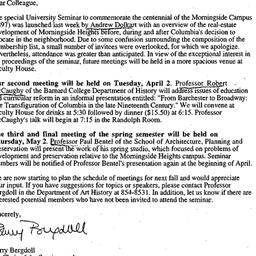 Announcements, 1996-03-06. ...