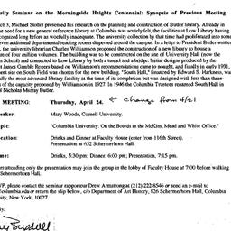 Announcements, 1997-04-24. ...