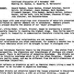 Minutes, 1990-12-04. Ethics...