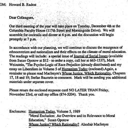 Announcements, 1990-11-14. ...