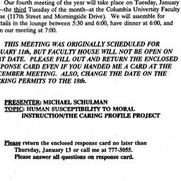Announcements, 1993-12-11. ...