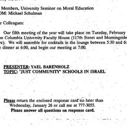 Announcements, 1994-01-18. ...
