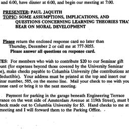 Announcements, 1993-11-19. ...