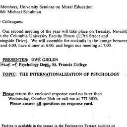 Announcements, 1994-10-04. ...