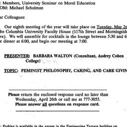 Announcements, 1995-04-04. ...