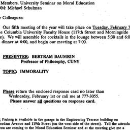 Announcements, 1995-01-10. ...