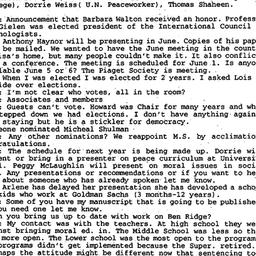 Minutes, 1993-05-04. Ethics...
