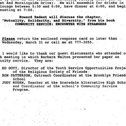 Announcements, 1993-02-11. ...