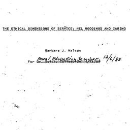 Speaker's paper, 1988-1...
