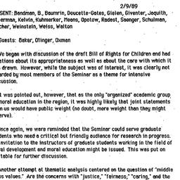 Announcements, 1989-02-09. ...