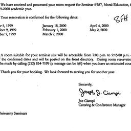 Correspondence, 2000-06-28....