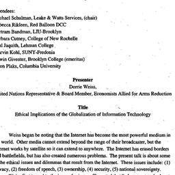 Minutes, 2000-04-04. Ethics...