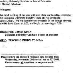 Announcements, 1995-11-15. ...