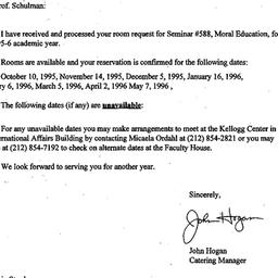 Correspondence, 1996-07-28....