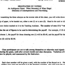 Speaker's paper, 1995-1...