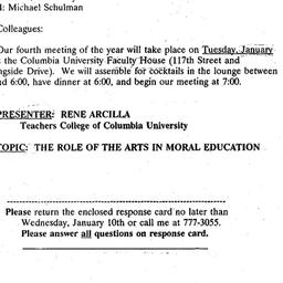 Announcements, 1995-12-05. ...