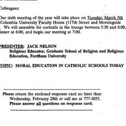 Announcements, 1996-02-14. ...