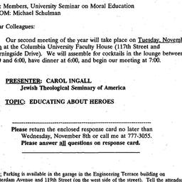 Announcements, 1995-10-10. ...