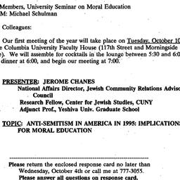 Announcements, 1996-04-04. ...